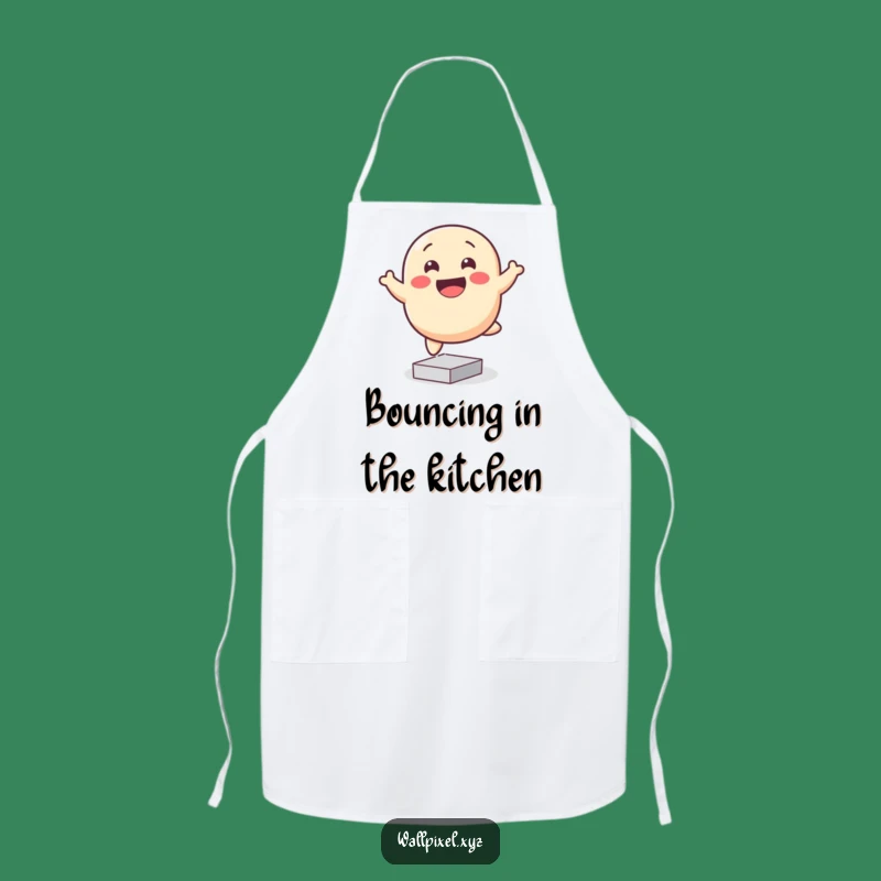 Funny Pixel Blob Apron: Cheerful Kitchen Wear for Fun Cooking Gift
