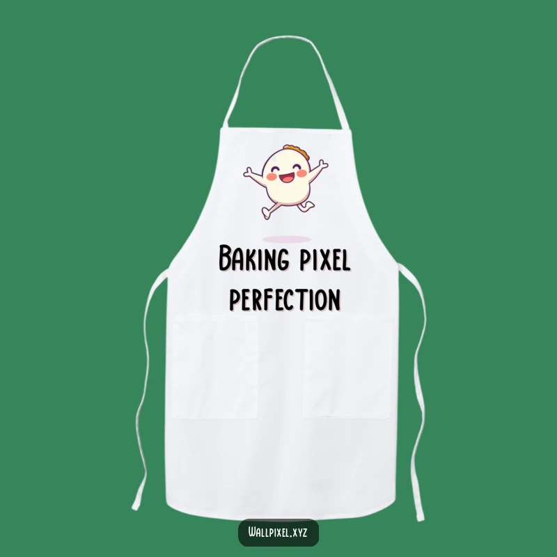 Funny Pixel Pie Apron - Cook & Game with Retro Fun