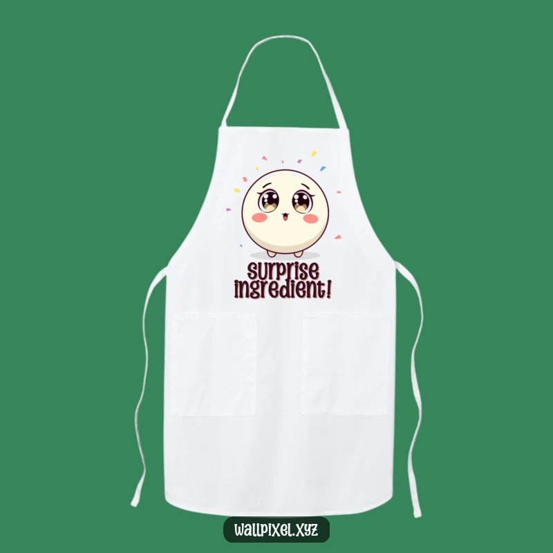 Funny Pixel Surprise Confetti Apron - Festive Kitchen Gift
