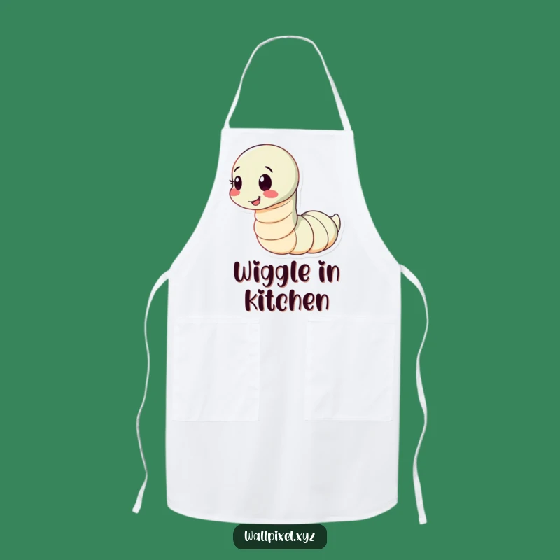 Funny Worm Apron: Cook with Joy This Playful Character Kitchenwear