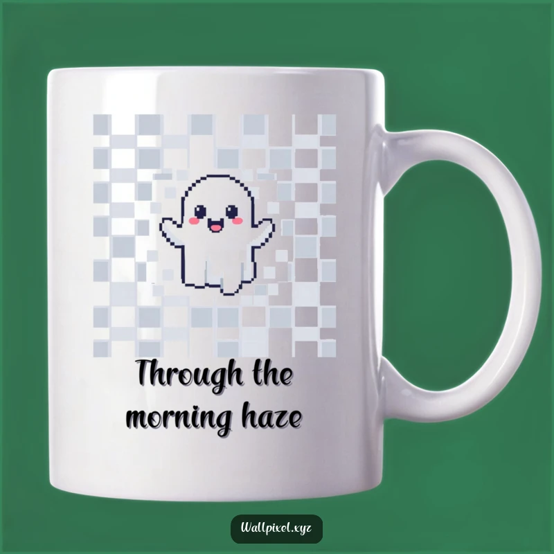 Funny Pixel Ghost Mug: Hilarious Retro Gamer Ghost for Coffee Lovers Gift