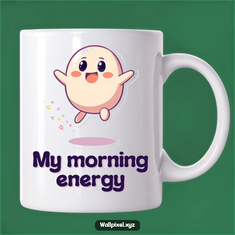 Funny Pixel Blob Joy Mug: A Burst of Colorful Fun for Your Coffee!