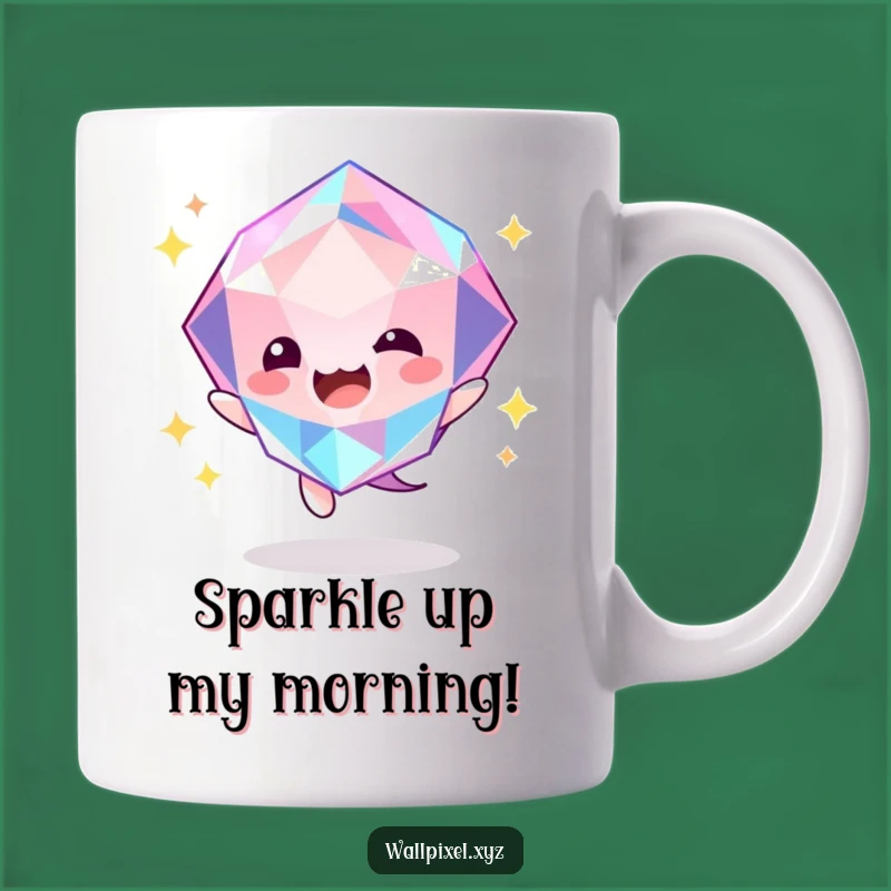 Funny Gem Bounce Mug: Sparkle with Joy, a Radiant Funny Gift for Her
