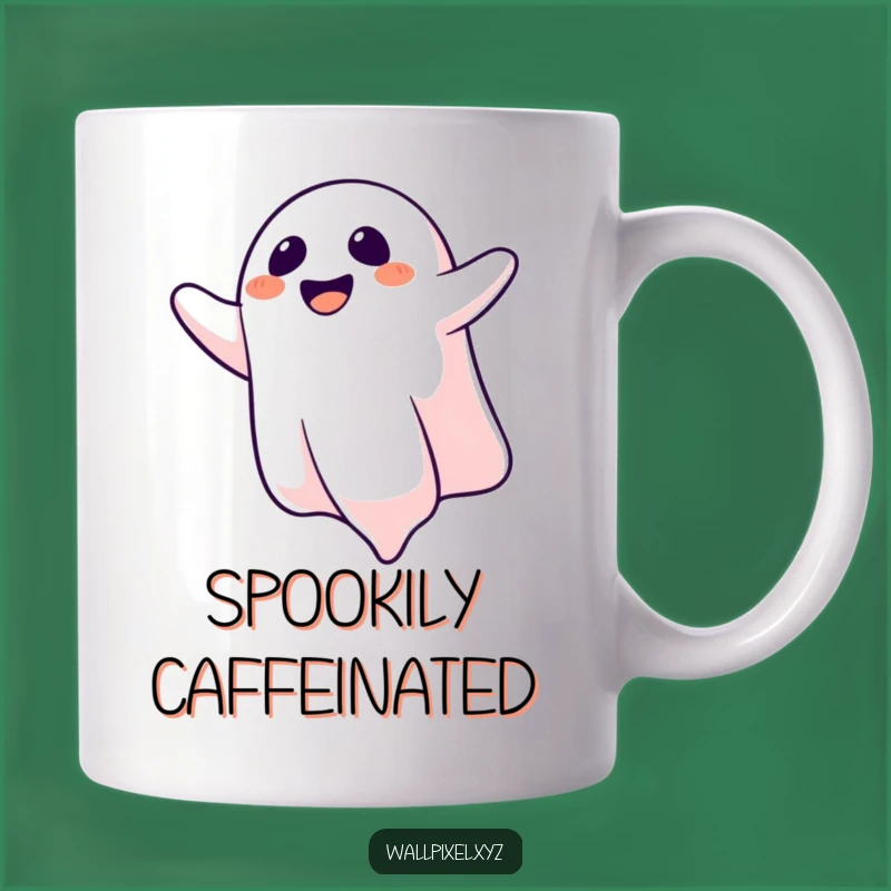 Funny Spooky Ghost Mug: Upside Down Laughter, Perfect Funny Gift for Halloween