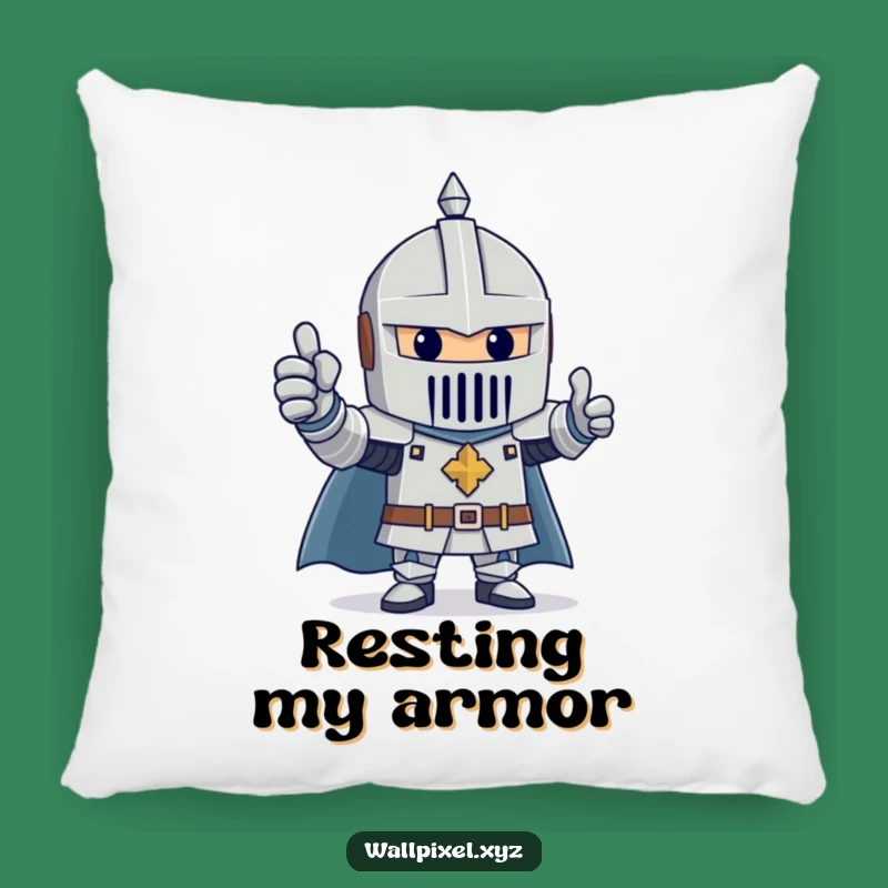 Funny Block Knight Pillow: Add Cheerful Comfort to Your Cozy Space!