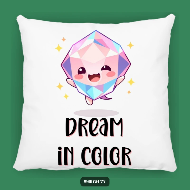 Funny Gem Bounce Pillow: Cozy Sparkle for Your Couch, a Sweet Funny Gift