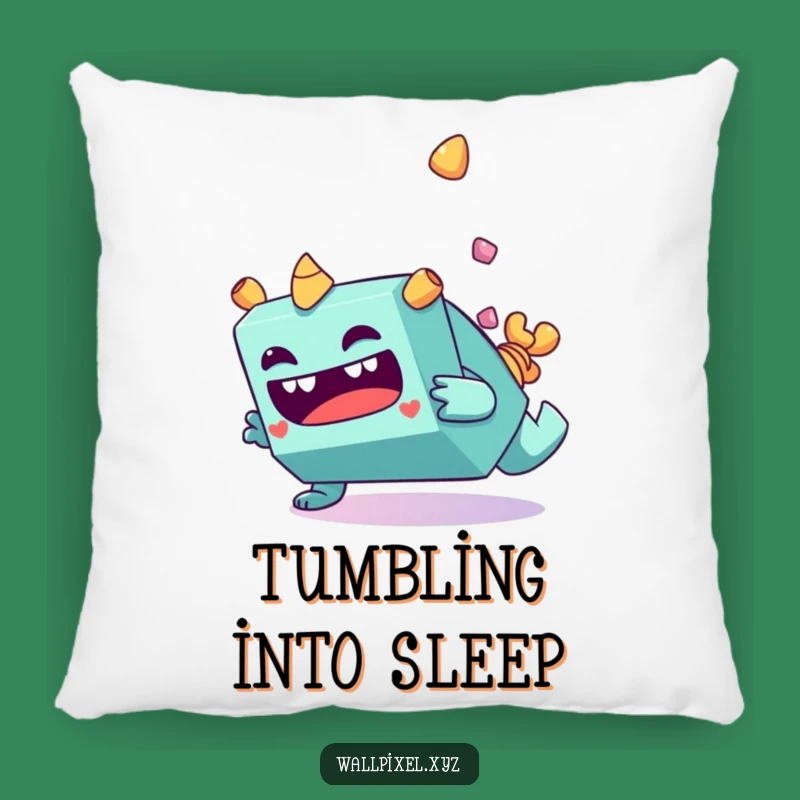 Funny Monster Tumble Pillow - Cozy Goofy Decor