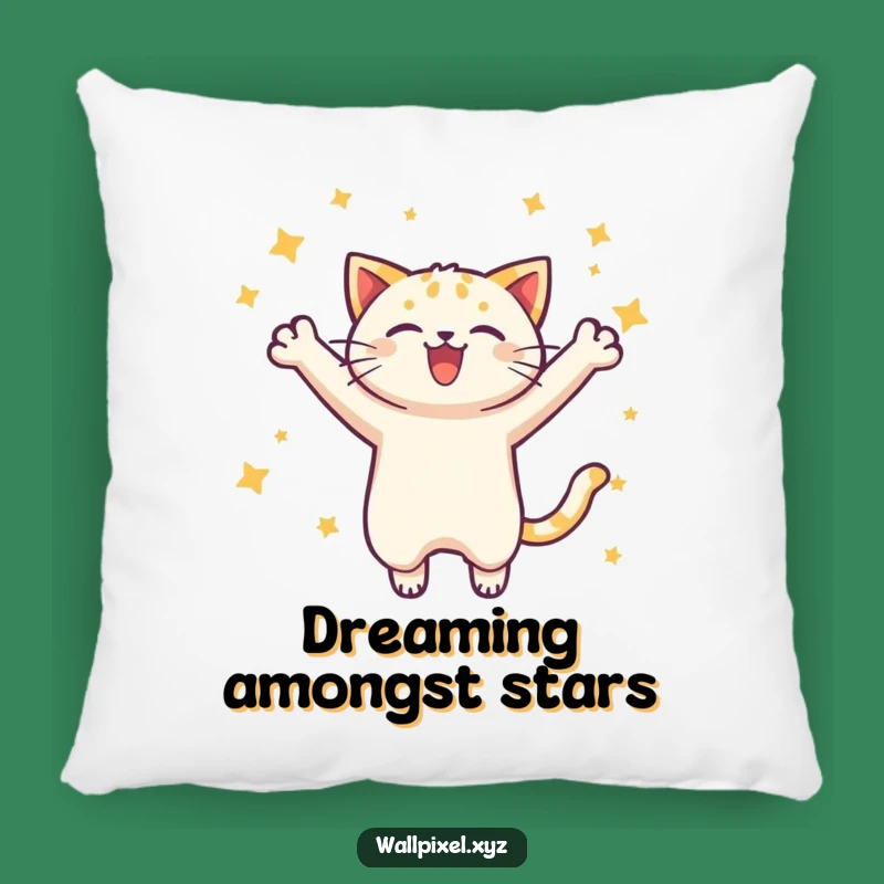 Funny Pixel Cat Pillow - Cozy Comfort with Retro Charm