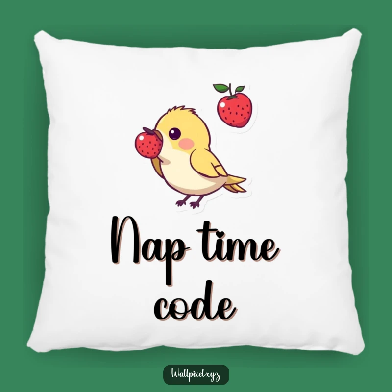Funny Pixel Bird Pillow: Cute Retro Gaming Character Cushion Decor