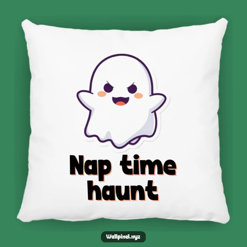 Funny Pixel Ghost Peek-a-Boo Pillow: Cozy Spooky Accent