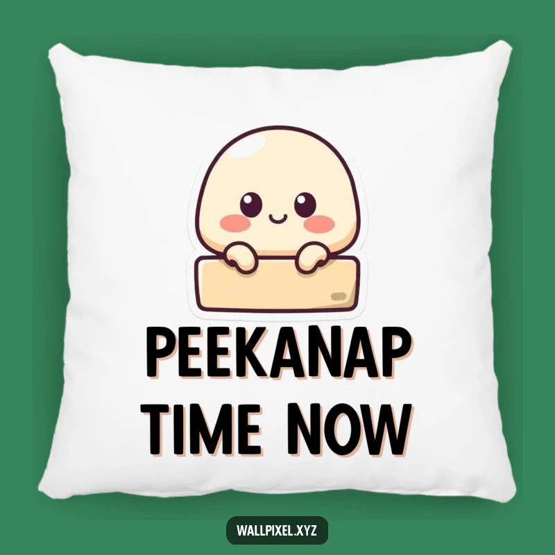 Cozy Funny Pixel Blob Pillow: Snuggle with Retro Gaming Cuteness