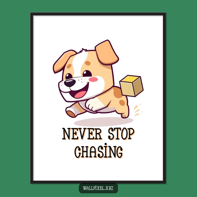 Funny Block Dog Digital Art - Instant Download for Pixel Decor