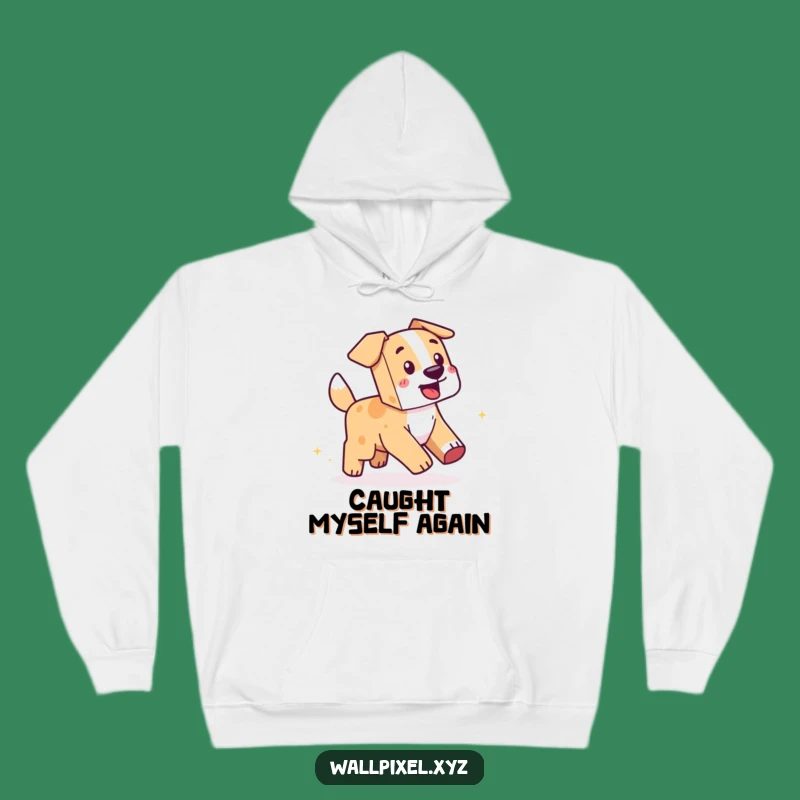 Funny Pixel Dog Chase Hoodie: Cozy and Hilarious Gift for Gamers