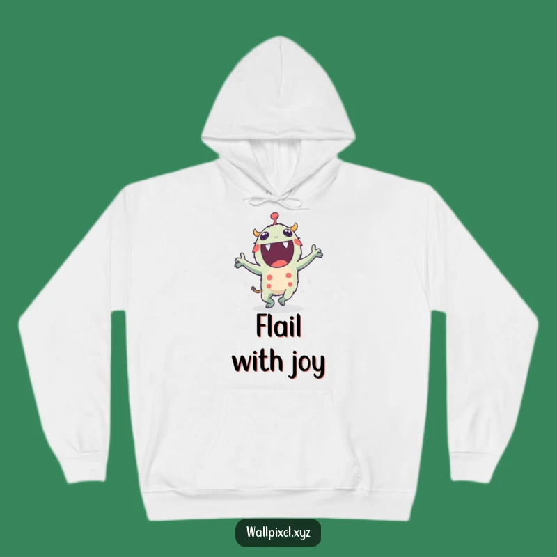 Cozy Funny Pixel Monster Hoodie: Warmth for Your Wild Side