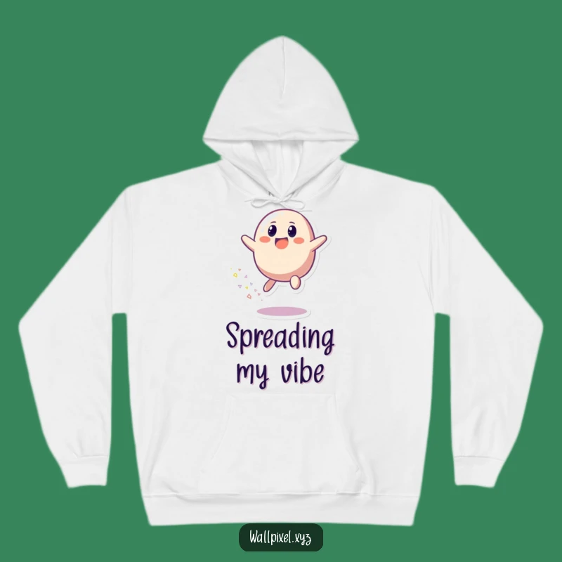 Funny Pixel Blob Joy Hoodie: Cozy Up with this Vibrant, Happy Design!