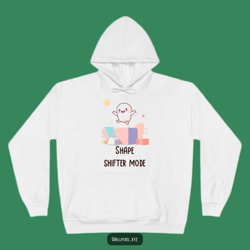 Funny Pixel Bounce Hoodie - Cozy Geometric Gamer Wear
