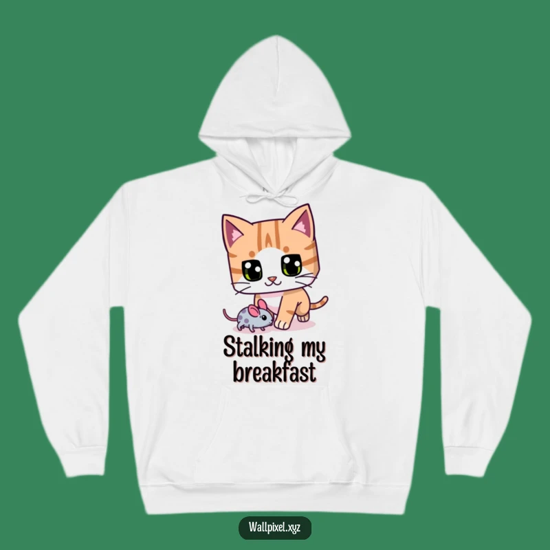 Funny Pixel Cat Hoodie: Cozy Hunter for Cat Lovers and Gamers Gift