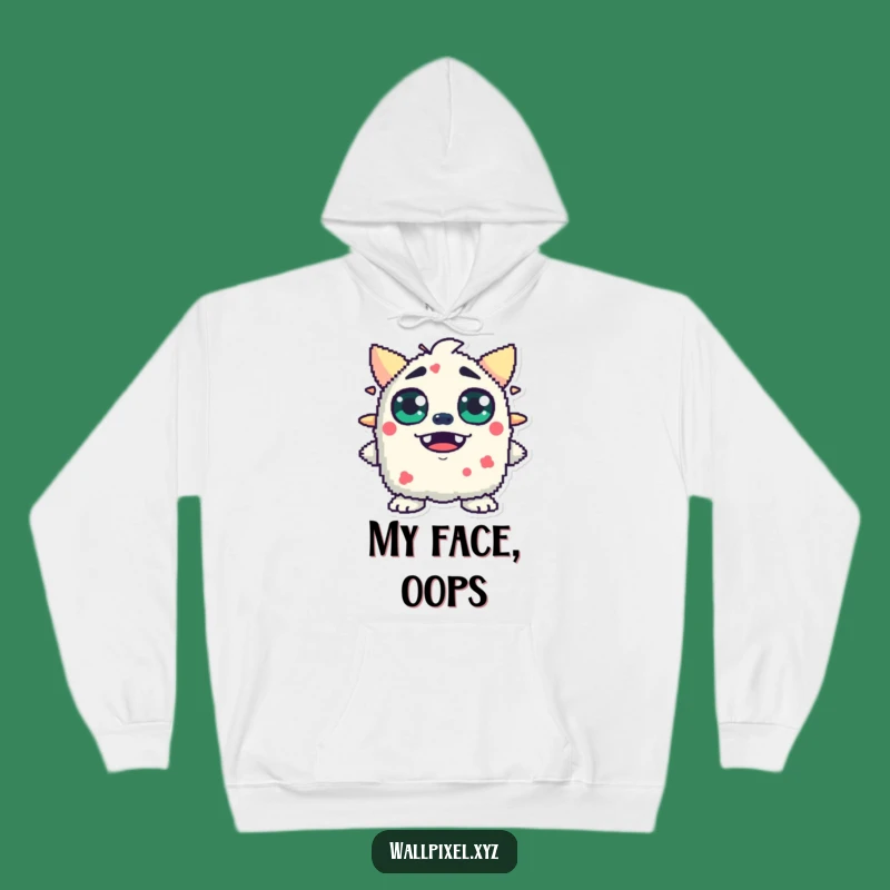 Funny Pixel Monster Hoodie: Stay Cozy and Surprised with This Blocky Eyed Gear