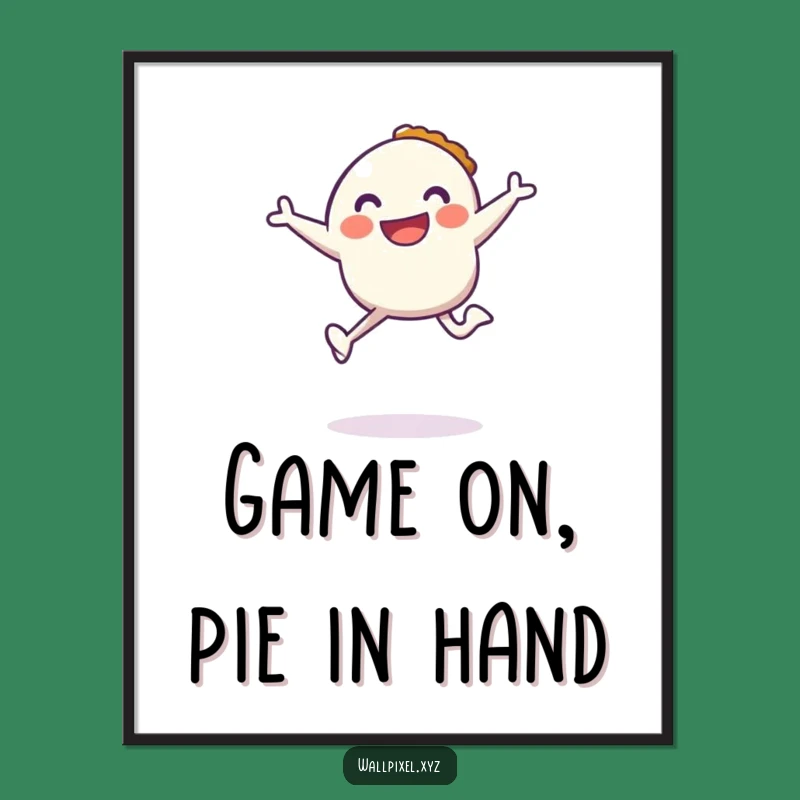 Free Printable Funny Pixel Wall Art - Retro Jump Downloadable Decor!