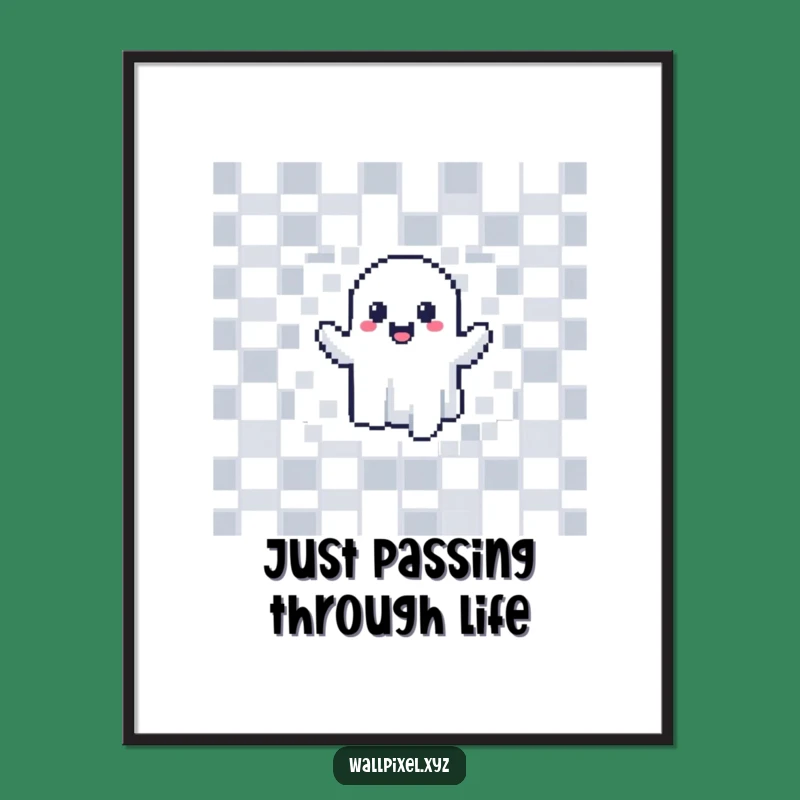 Free Printable Ghost Wall Art: Funny Downloadable Retro Gaming Decor