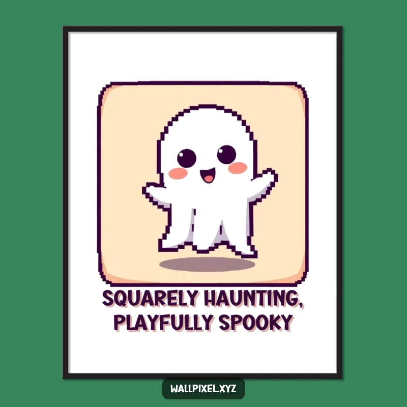 Funny Free Printable Wall Art: Haunting Ghost - Quirky Downloadable Decor!