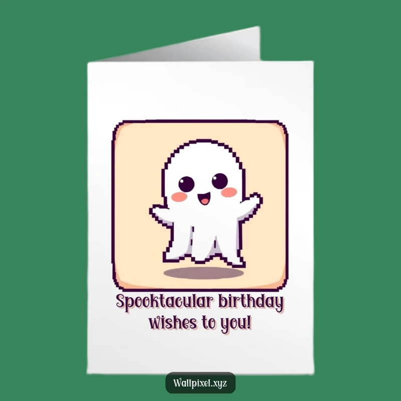 Free Printable Birthday Card: Haunting Ghost - Spooktacular Downloadable Gift!