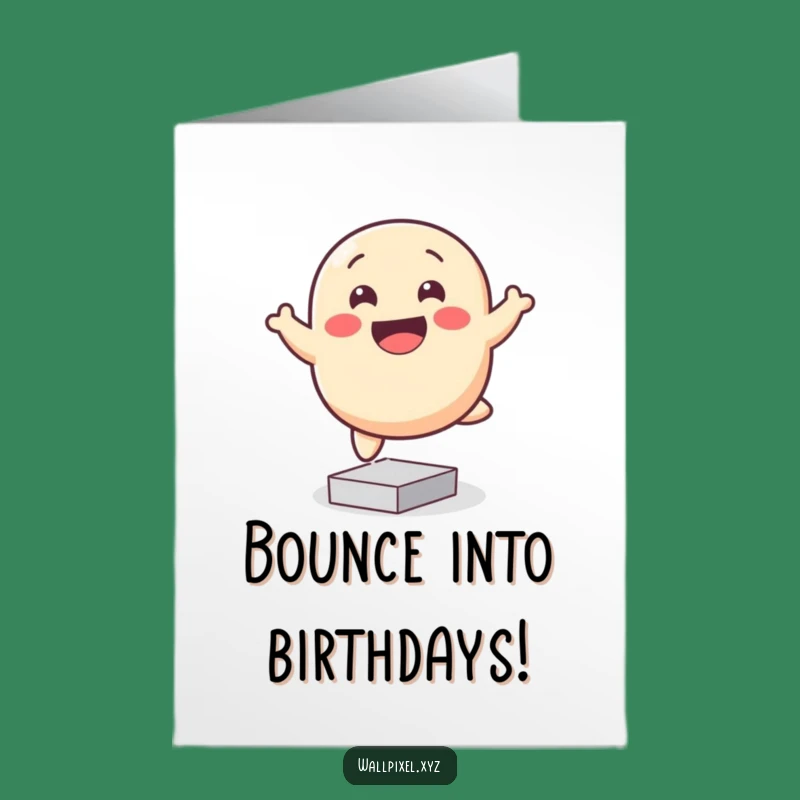 Free Printable Blob Birthday Card: Funny Downloadable Joyful Gift