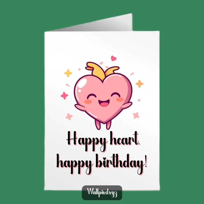 Free Printable Pixel Heart Birthday Card: Funny Downloadable Gift of Love!