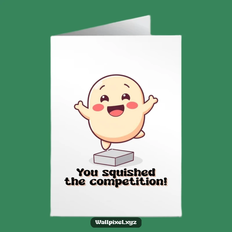 Free Printable Blob Congrats Card: Hilarious Downloadable Celebration Art