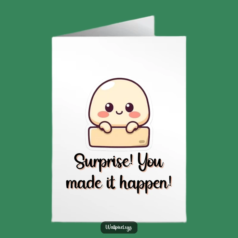 Free Printable Congrats Card: Curious Pixel Blob - Your Hilarious Downloadable!