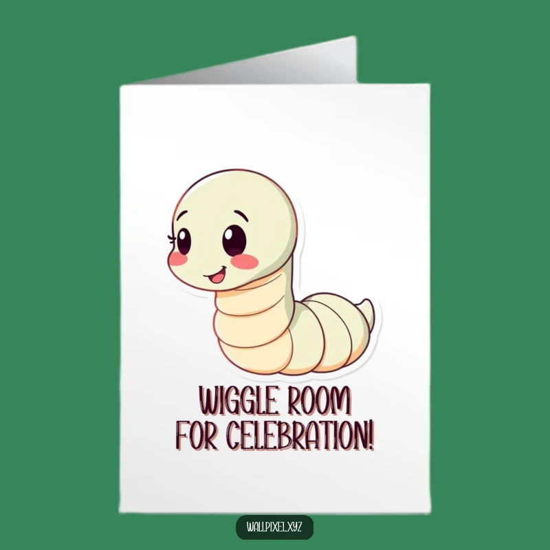Free Printable Congrats Card: Wiggling Worm Celebration, Humorous Downloadable Greeting