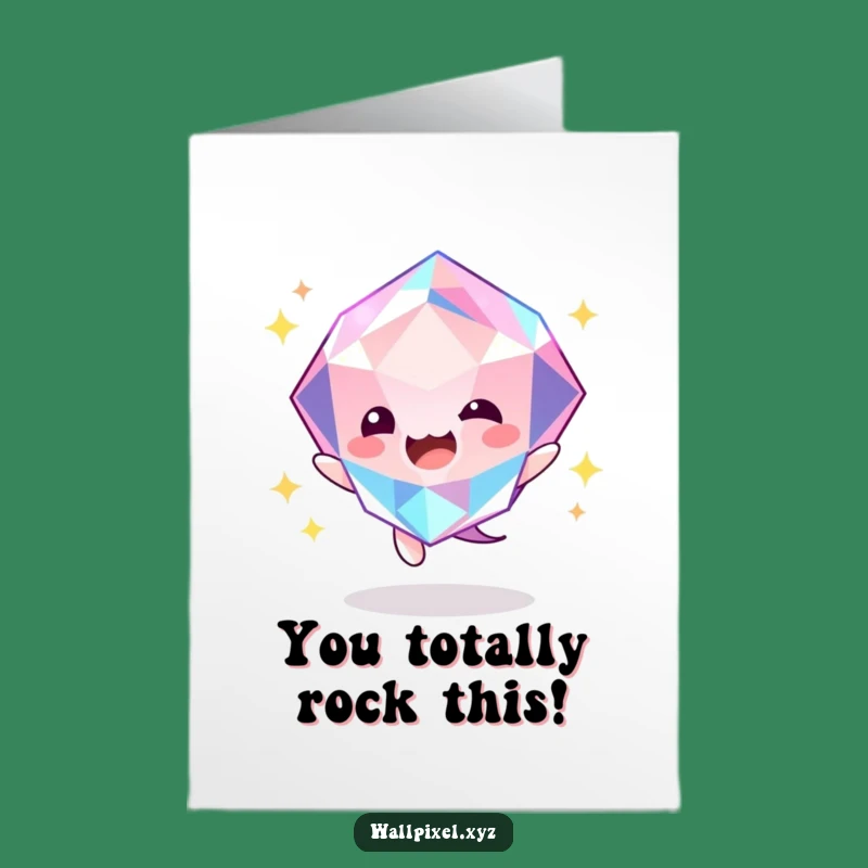 Free Printable Gem Congratulations Card: Bouncing Sparkle Downloadable for Big Wins