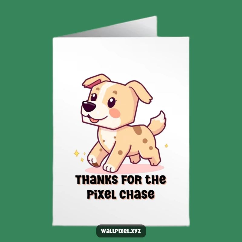 Free Printable Thank You Block Dog Card - Sparkling Pixel Gift