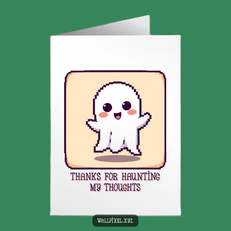 Free Printable Thank You Card: Haunting Ghost - Playful Downloadable!