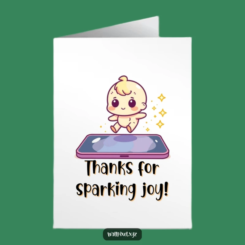 Free Printable Thank You Card: Pixel Sparkle Trail Funny Downloadable Gift