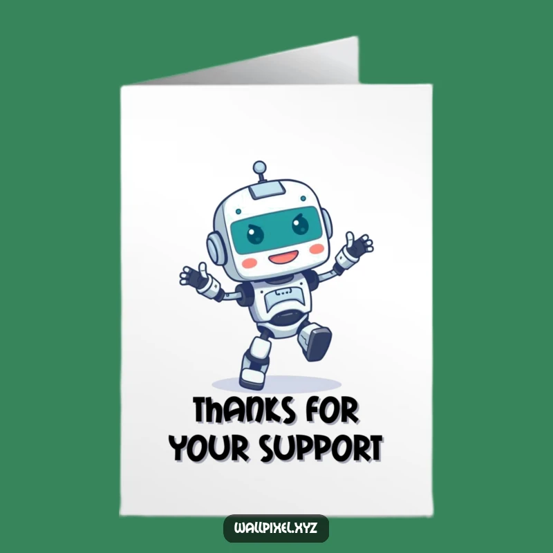 Free Printable Thank You Card: Dancing Robot - Sweet Downloadable!