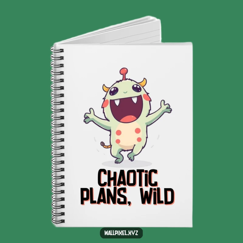 Funny Pixel Monster Notebook: Dance Through Your Notes
