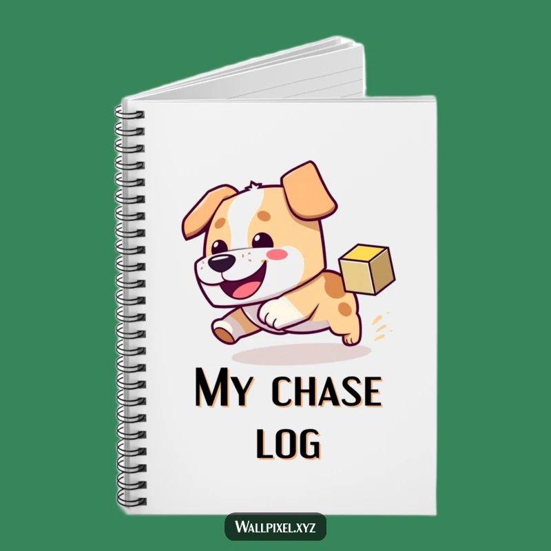 Funny Block Dog Notebook - Jot Down Your Pixel Adventures