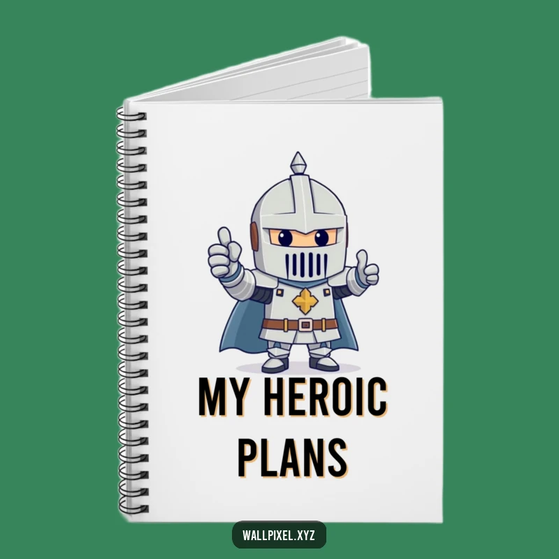Funny Block Knight Notebook: Jot Down Ideas with Heroic Positivity!