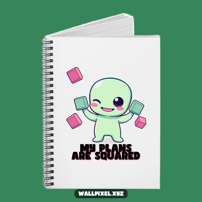 Funny Pixel Alien Notebook: Record Your Thoughts with Sci-Fi Flair