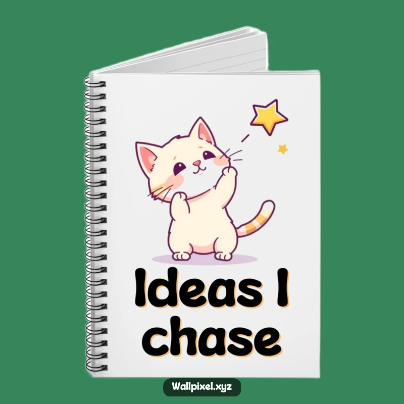 Funny Pixel Cat Notebook: Jot Down Ideas with Retro Gaming Flair