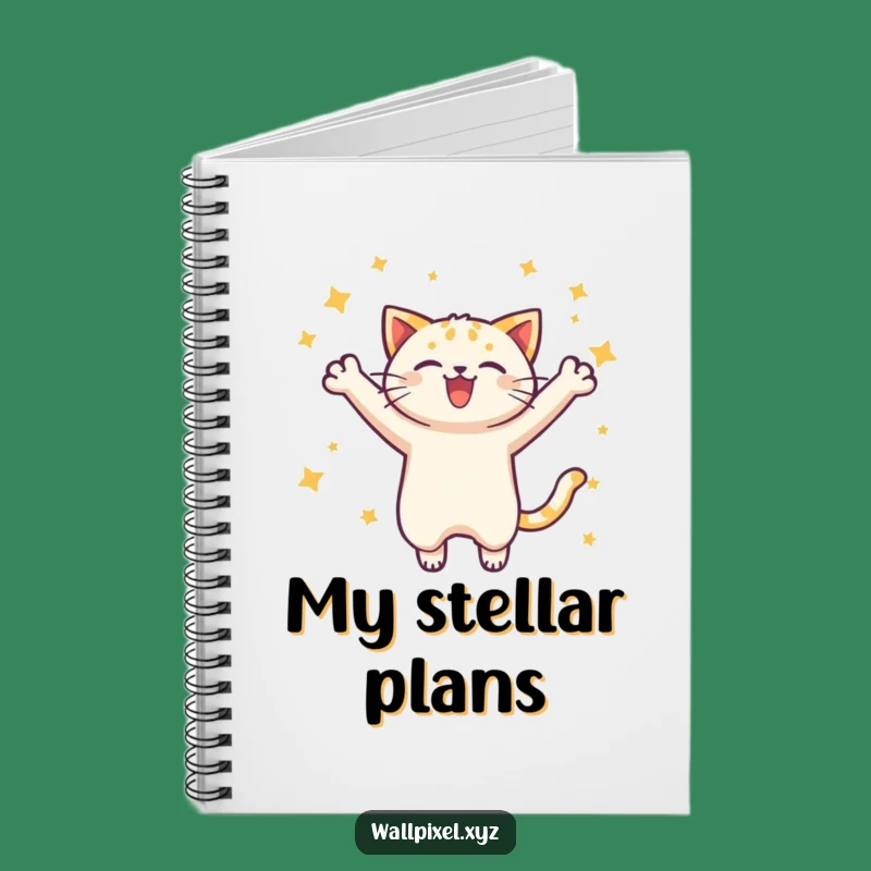 Funny Pixel Cat Notebook - Jot Down Your Gaming Adventures