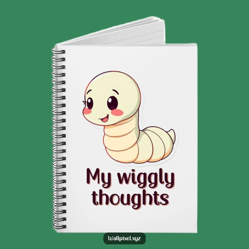 Funny Worm Notebook: Jot Down Ideas with Playful Character Style