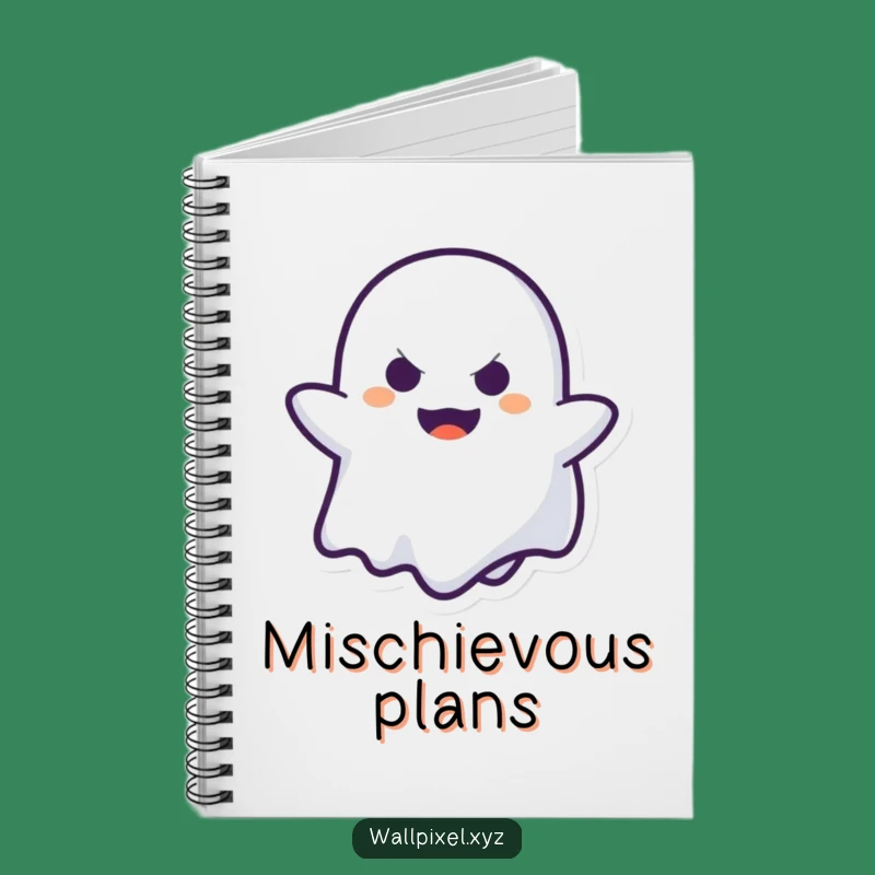 Funny Pixel Ghost Peek-a-Boo Notebook: Jot Down Playful Ideas