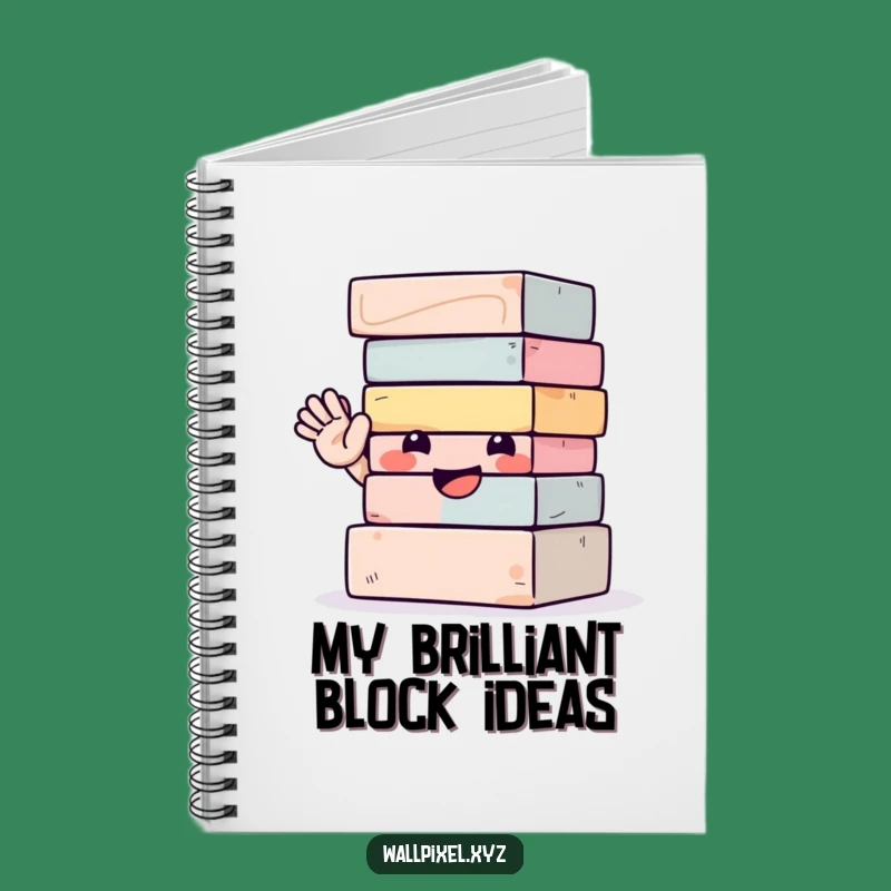Funny Notebook: Waving Blocks Edition, Journal Your Thoughts with Hilarious Style