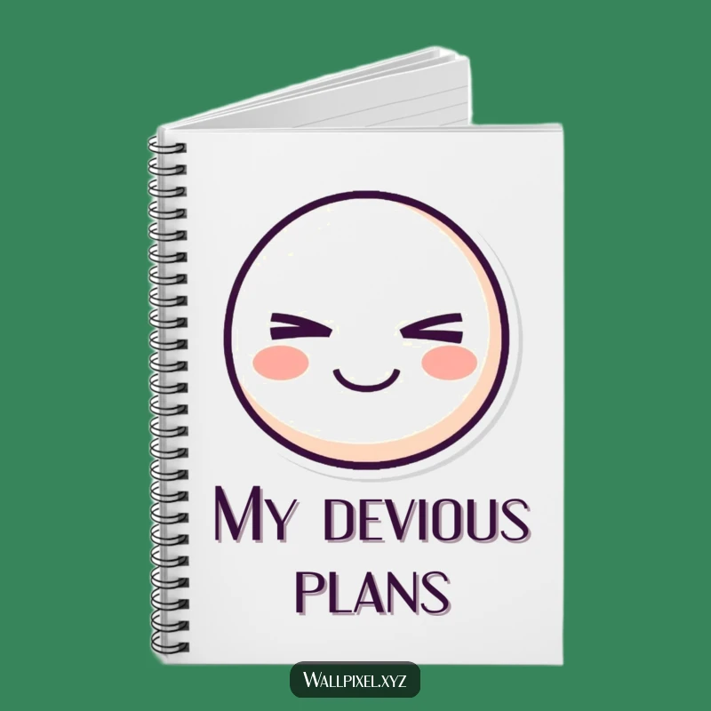 Funny Pixel Smiley Notebook: Mischievous Wink Journal, Perfect Gift for Pranksters!