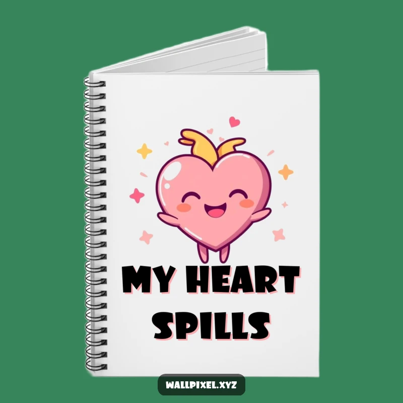 Funny Pixel Heart Notebook: Joyful Pulse Journal, Perfect Gift for Lovers!