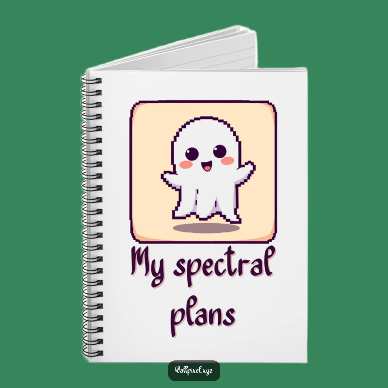 Funny Pixel Ghost's Haunt Log Notebook: Jot Down Spooky Ideas
