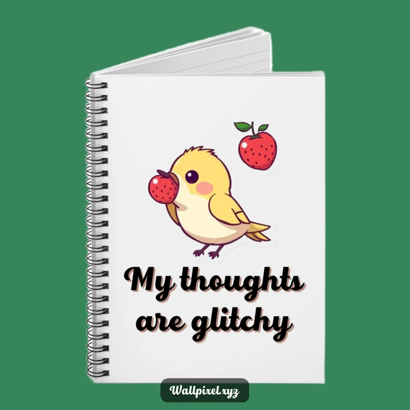 Funny Pixel Bird Notebook: Jot Down Ideas with Retro Gaming Flair