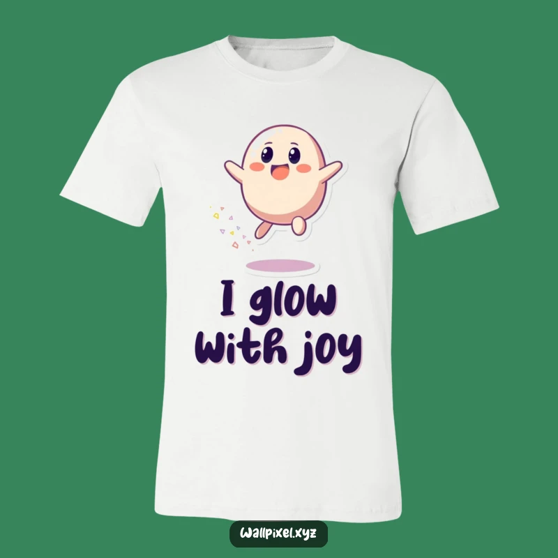 Funny Pixel Blob Joy T-Shirt: Wear Your Happiness in Vibrant Style!